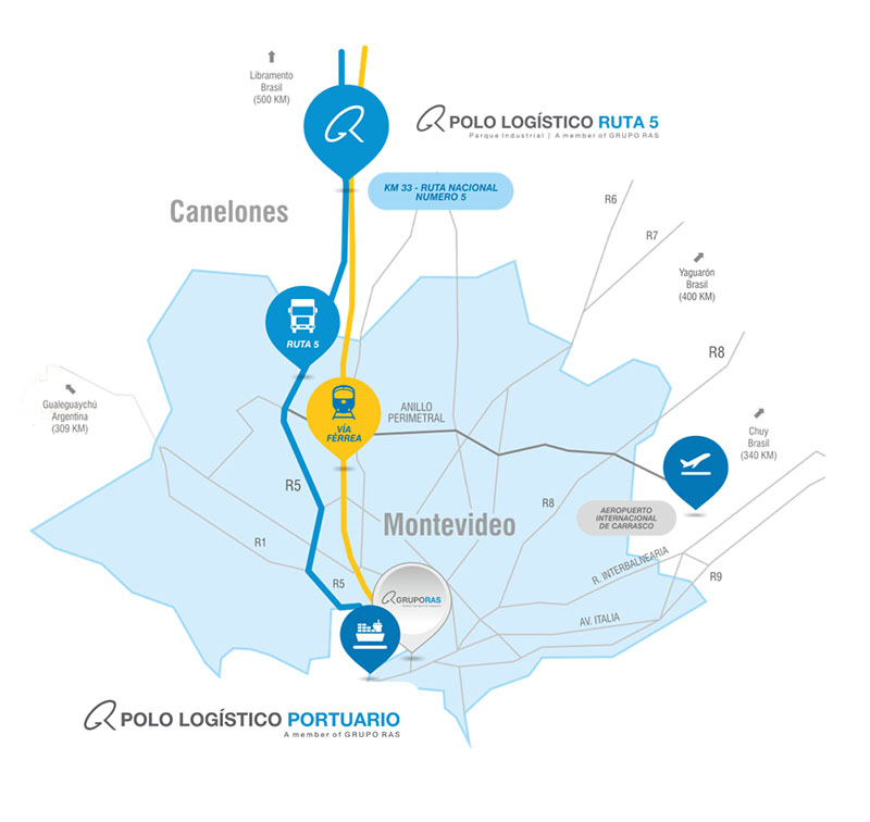 Ferocarril Central conecta con Polo Logístico Ruta 5 y Polo Logístico Portuario - Grupo RAS